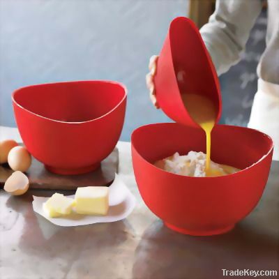 Silicone mixing bowl