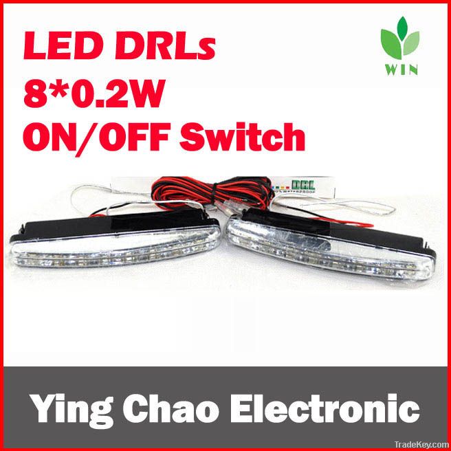 Universal LED Daytime Running Lights 8*0.2W LED DRLs
