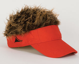 flair hair  fur visor Christmas gift