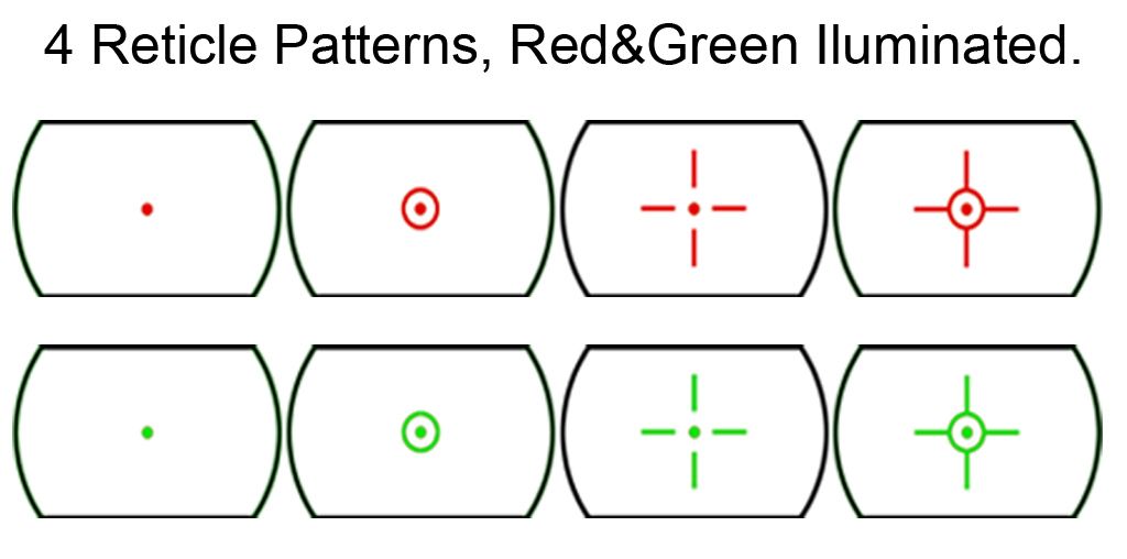 Electro Red And Green Dot Sight Scope For Airsoft