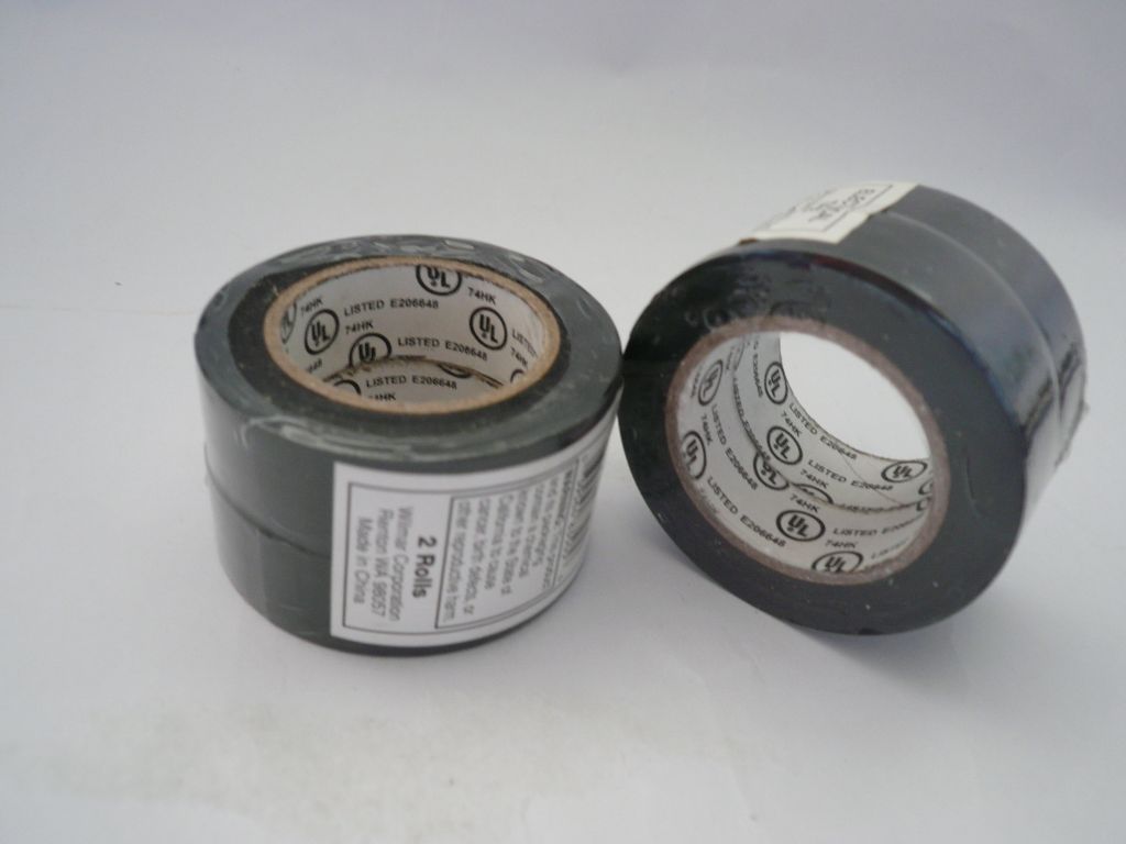  2 Rolls Packing PVC Insulating tape,Electrical Tape PVC with UL  