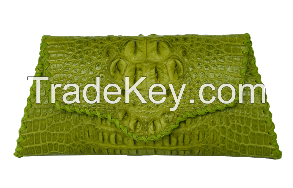 Nile Crocodile Hoenback Clutch Bag