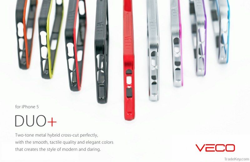 VECO Aluminum Metal Bumper Case (DUO+ Series)-designed for iPhone 5