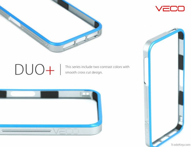 VECO Aluminum Metal Bumper Case (DUO+ Series)-designed for iPhone 5