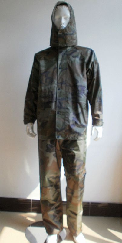 Camouflage Two-Piece Uniform Raincoat (YF-816)