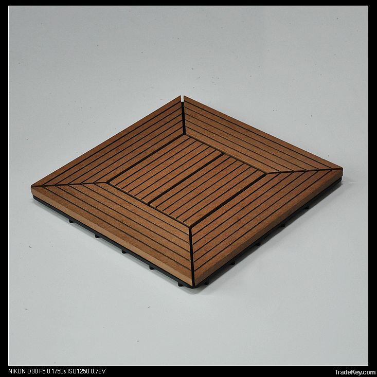 Sell Hot products of WPC(wood plastic composite) diy tile decking