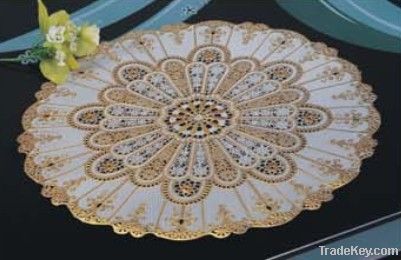 PVC Lace Placemat/Doily/Lace Tablecloth/Lace Mat/Meat Mat