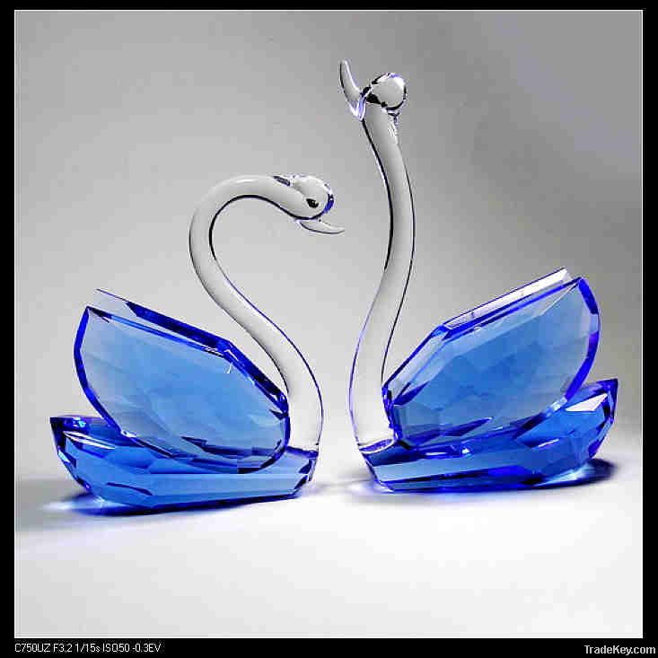 Crystal Swan model-Wholesale Crystal Animal, folk crafts