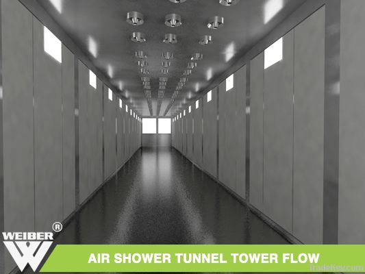 Air Shower Tunnel Tower Flow