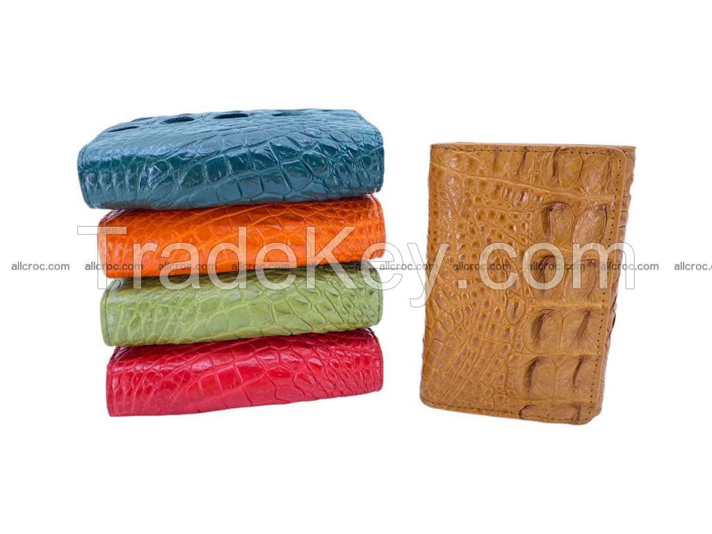 Crocodile skin wallet