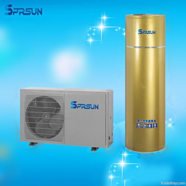 mini split household heat pump air to water heater