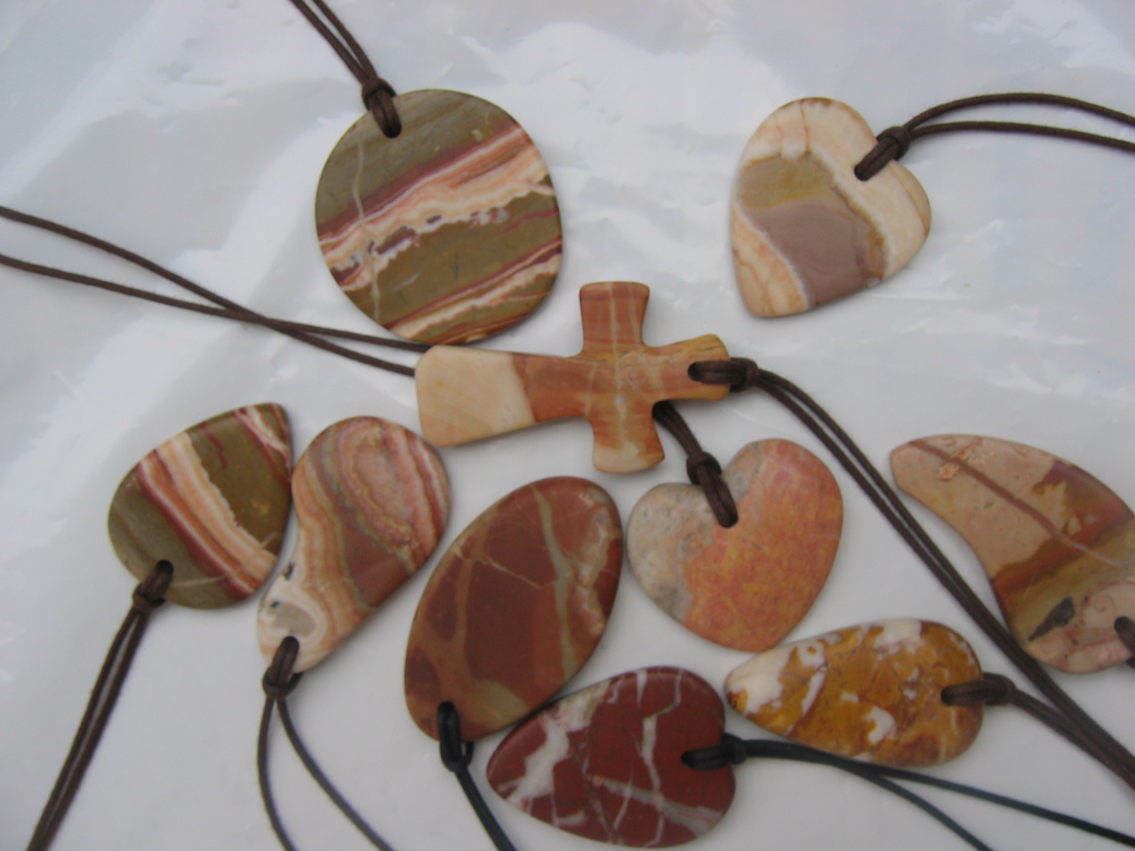 Natural stone pendants