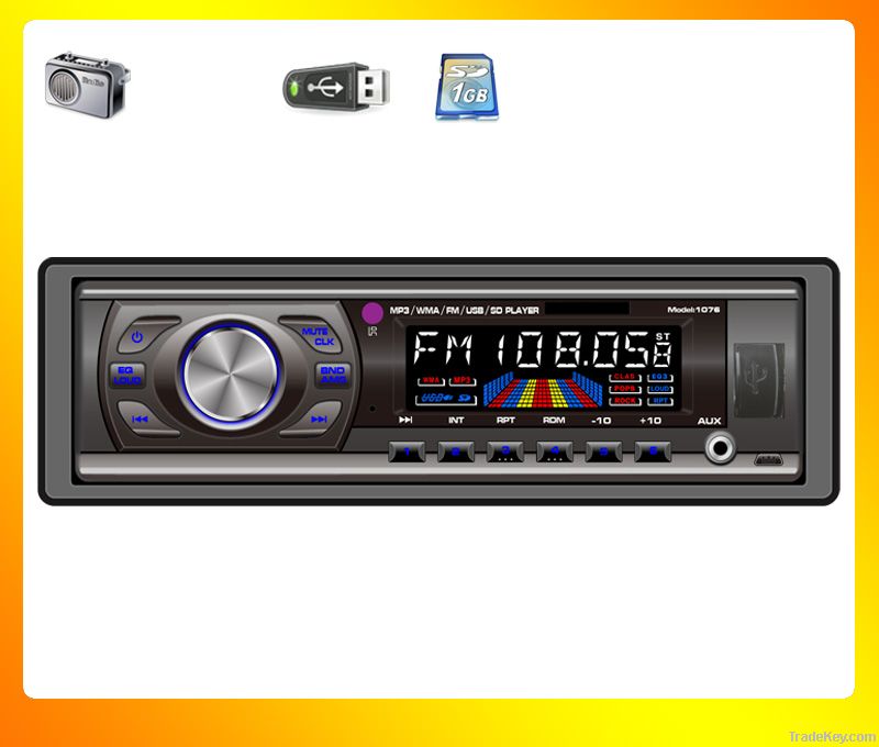 deckless In-dash car mp3 player, car radio FM+USB+SD car stereo