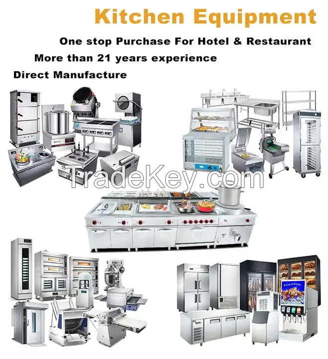  Stainless Steel Professional Commercial Kitchen Equipment Hotel Restaurant Catering Equipment Manufacturer