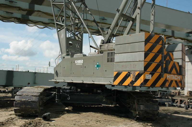 Used Hitachi KH850-2 Rough Terrain Crane