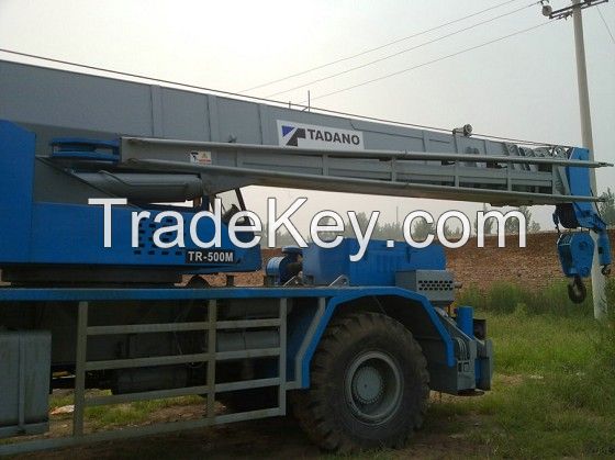 Sell Used Tadano Rough Terrain Crane TR500M