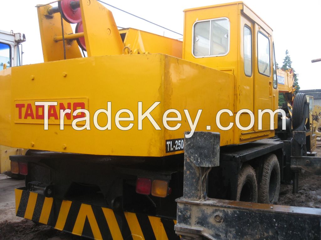 Used Tadano TL250E 25 Ton Truck Crane Good Condition