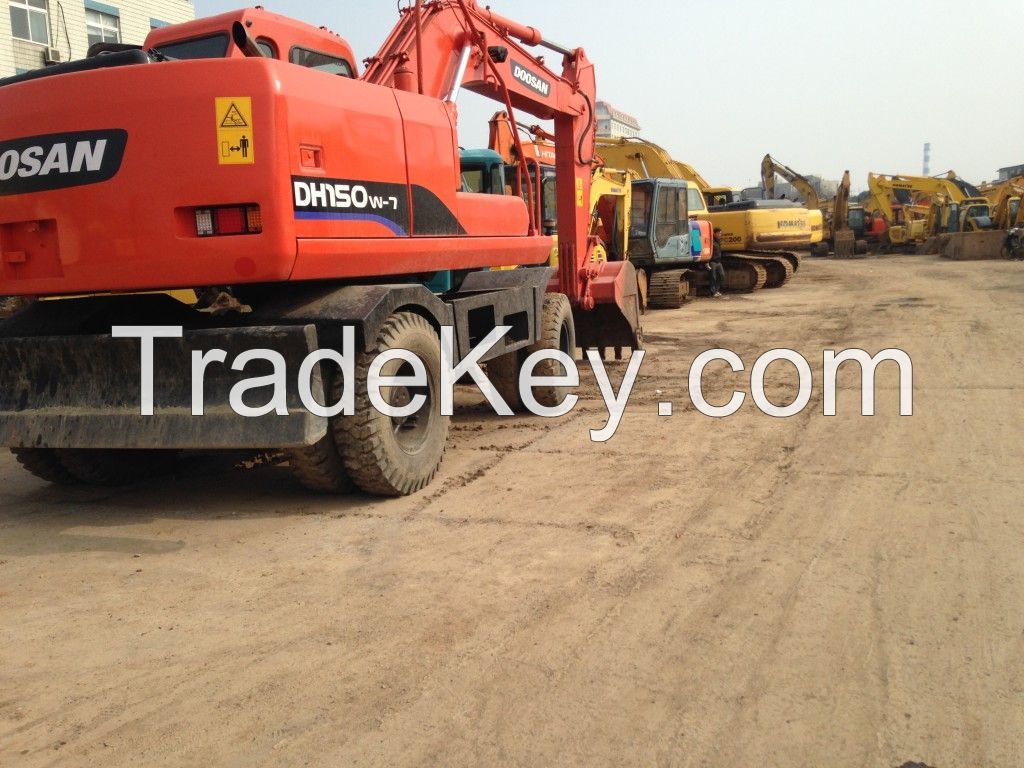 Used Doosan Wheel Excavator DH150W-7