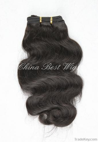 Machine made Indian remy hair weft