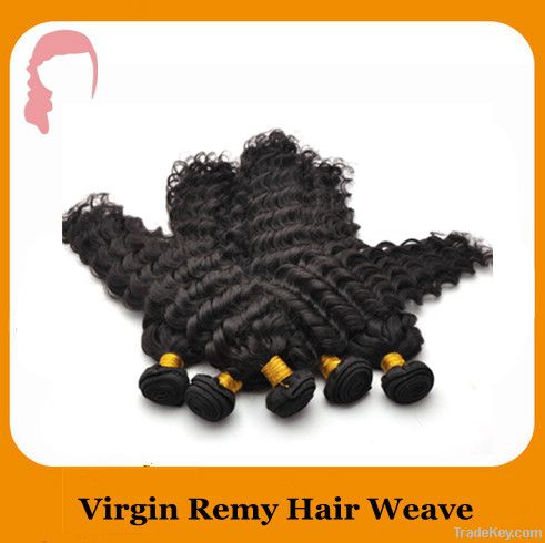 Ocean Kinky Curl 6A Grade sew in Brazilian Human Hair Extension