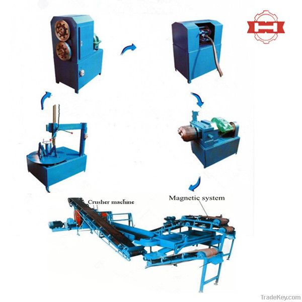 Used tyre recycling plant