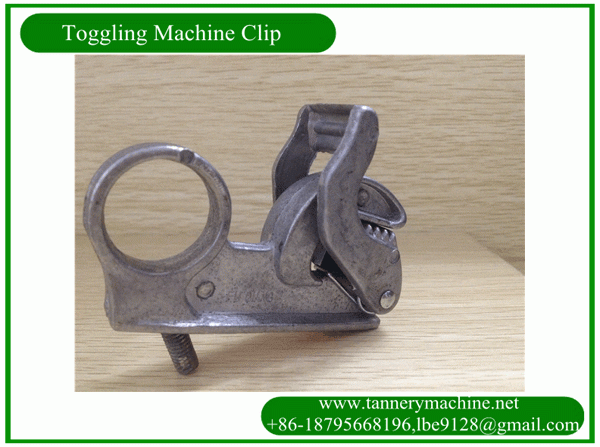 Special leather toggling machine toggle clips