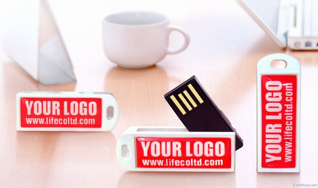 Custom slim porcelain USB flash drive disk stick