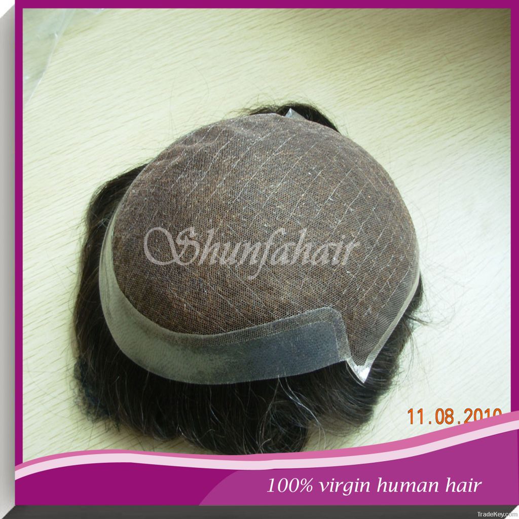 men toupee, human hair toupee