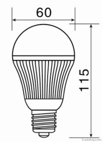 4W MCOB LED Bulb E27 R60