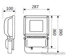 100W COB LED Outdoor Floodlight