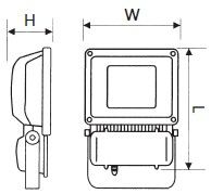 100W COB LED Outdoor Floodlight