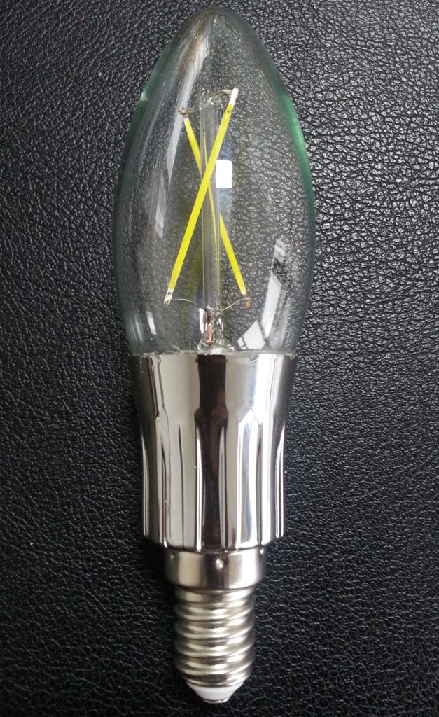 COC Led filament innovation Candled bulb lamp 1.8W
