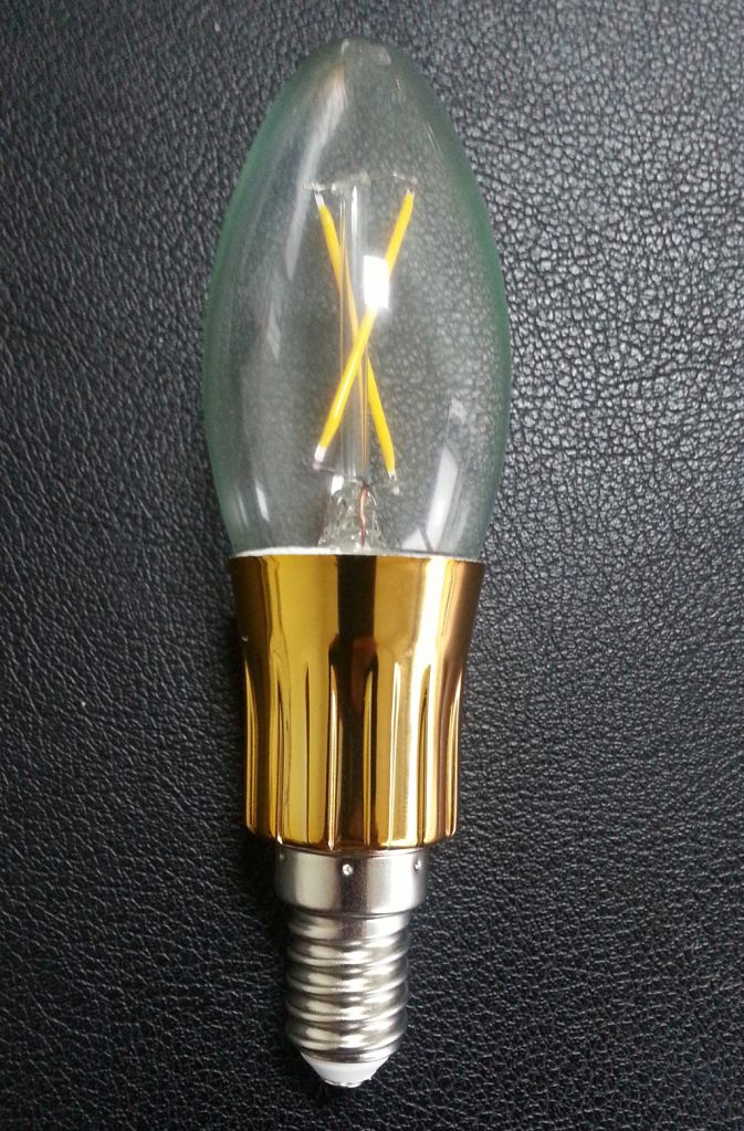 COC Led filament innovation Candled bulb lamp 3W