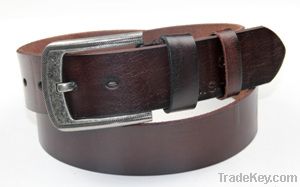 fashion geniuine leather brown men belt