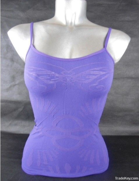 Lady's Seamless Spaghetti Strap Camisole Tops