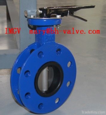 Double Flanged Rubber Lined Butterfly Valve