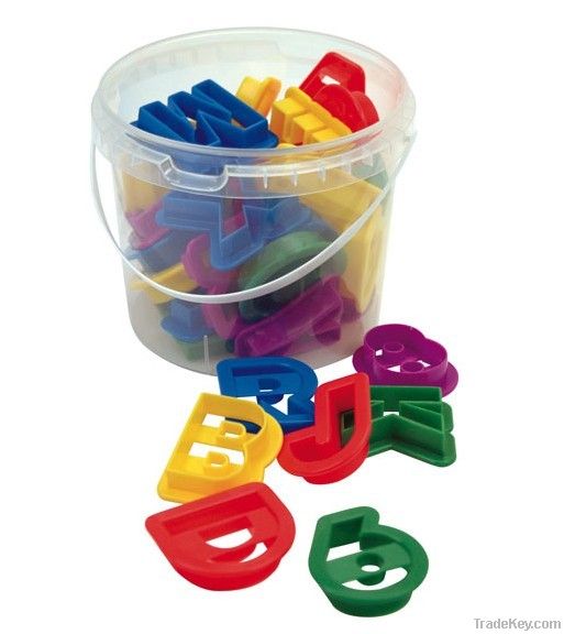 Multicolor plastic cookie cutter