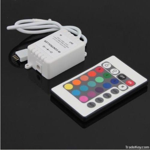 Flash RGB 5050 5M 300 LED Flex SMD Strip & 24 key IR Remote ControlLer