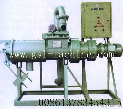 Liquid and solid separating machine for animal waste