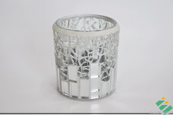 Crack Mosaic Candle Holder