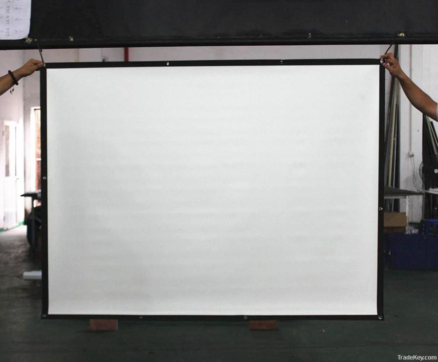 High quality soft matte white screens with front fabric