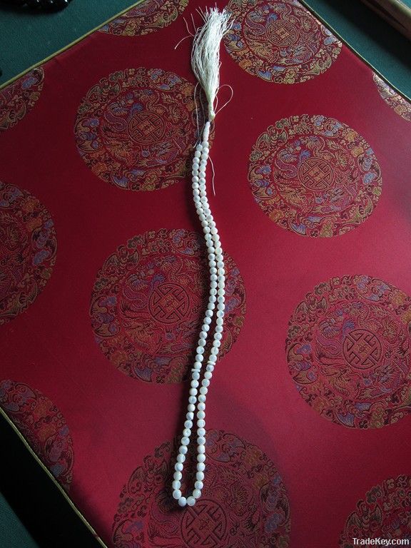 MOP Rosary Round Beads (white)