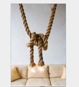 Special hemp rope pendant light