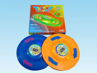 Plastic flash frisbee
