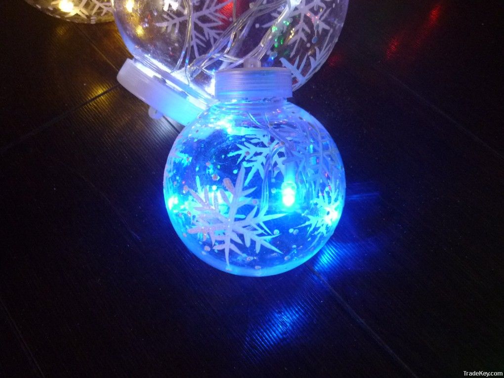 LED light with Christmas ball