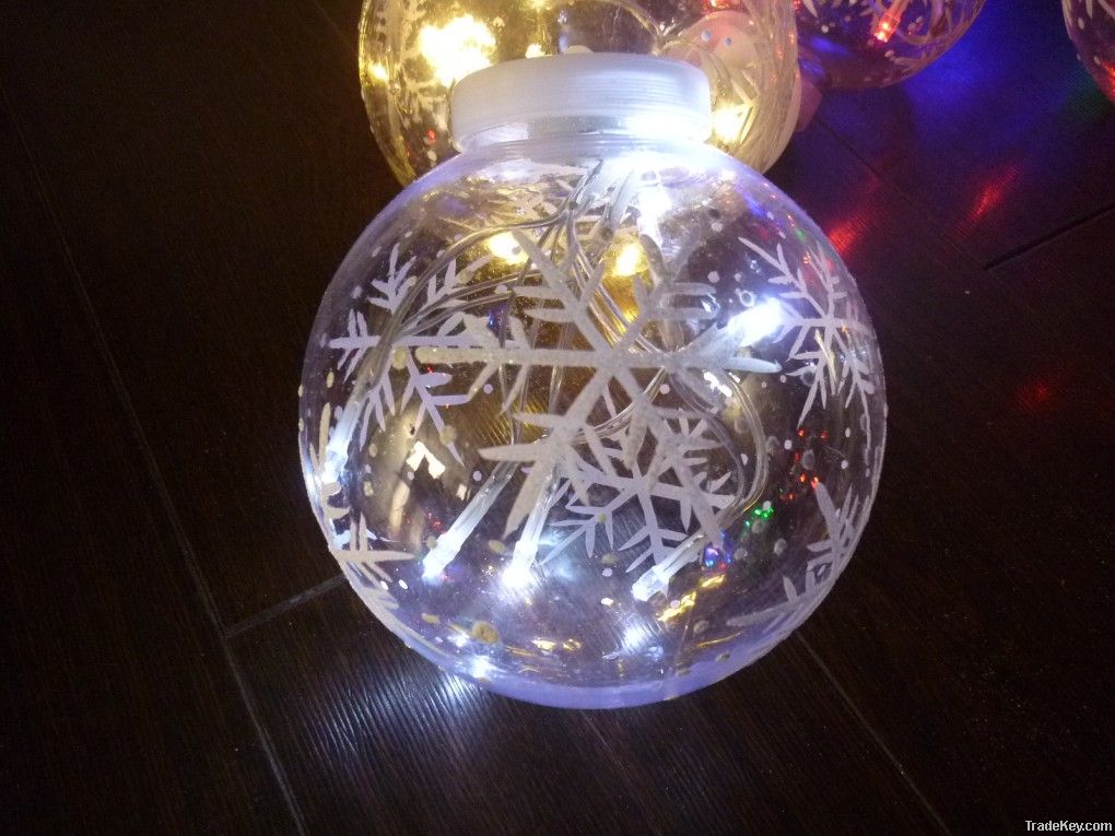 LED light with Christmas ball