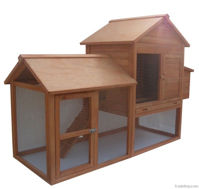 Large ventilated wooden chicken house for sale LLCH-005