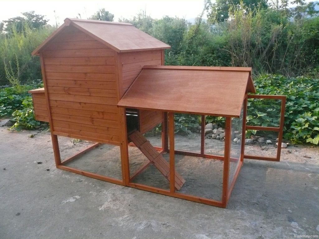 Large ventilated wooden chicken house for sale LLCH-005