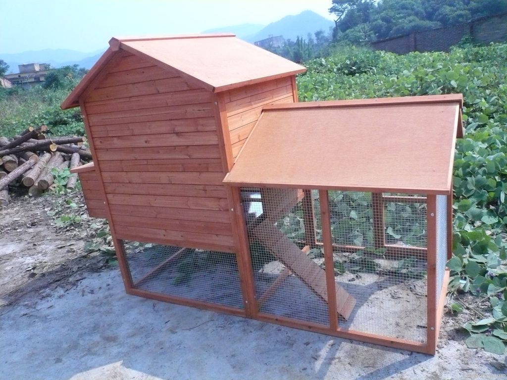 Large ventilated wooden chicken house for sale LLCH-005