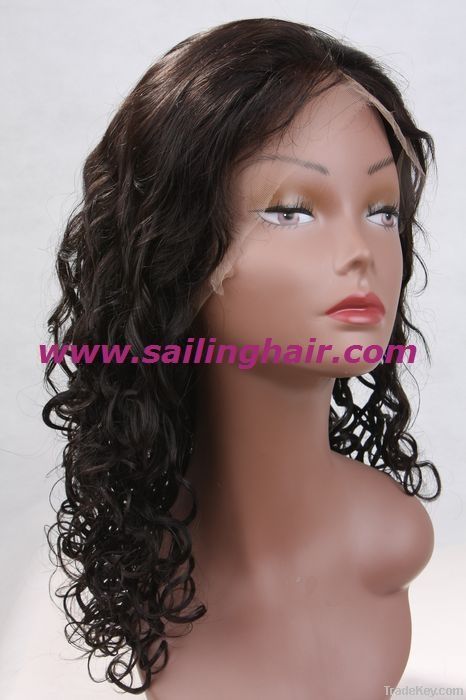 Top quality virgin remy full lace wig in stock